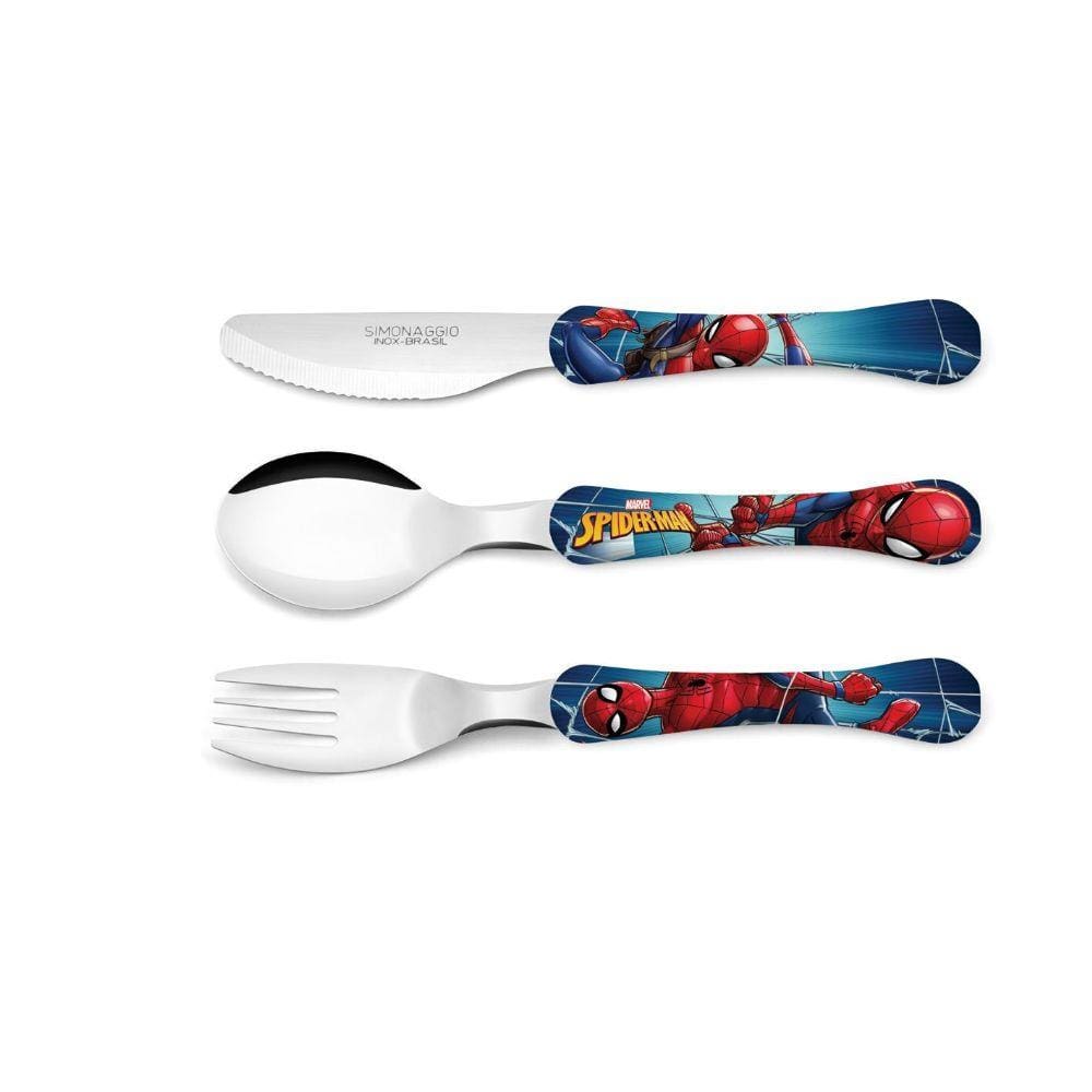 Faqueiro com 3 peças - Homem Aranha