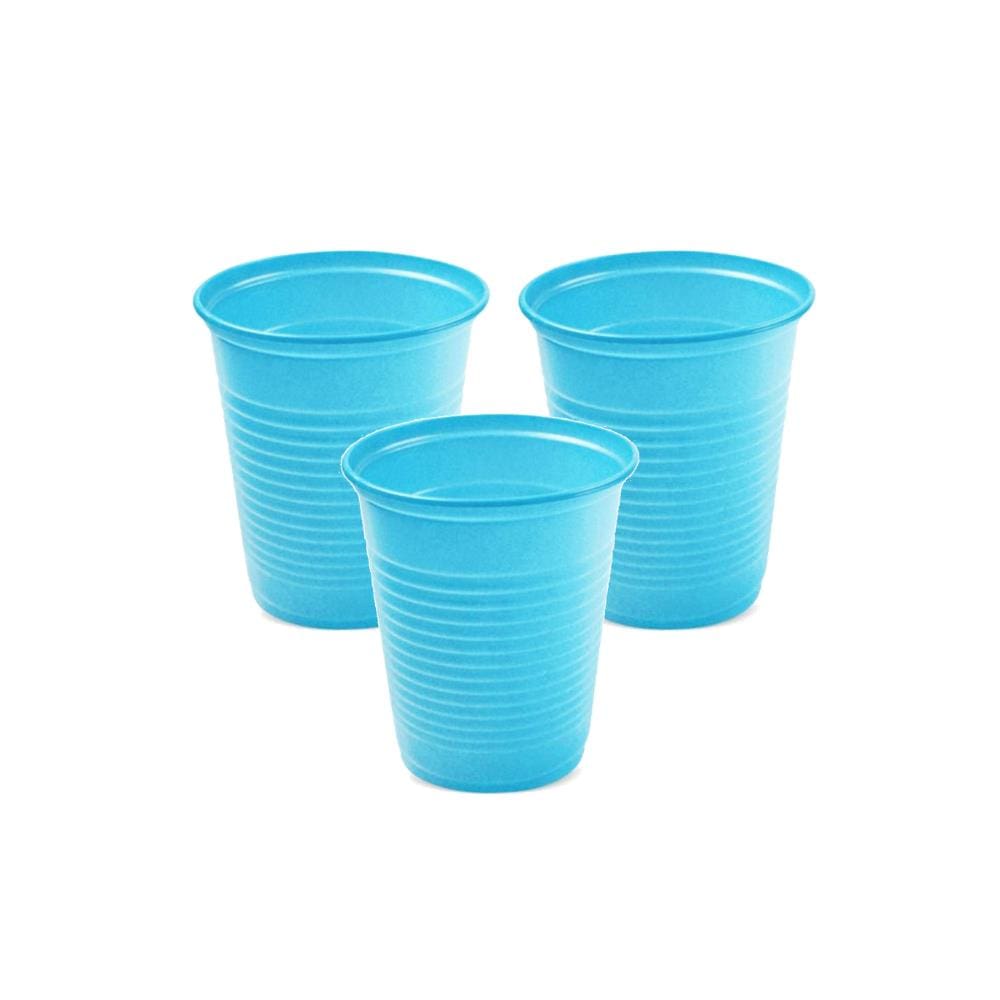 Copo de Plástico Descartável 200ml Azul Claro c/ 50un Trik Trik