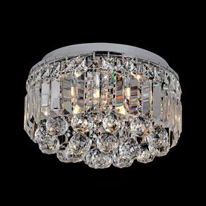 Plafon Lustre Cristal Redondo 30cm 4xG9 Halopin 113