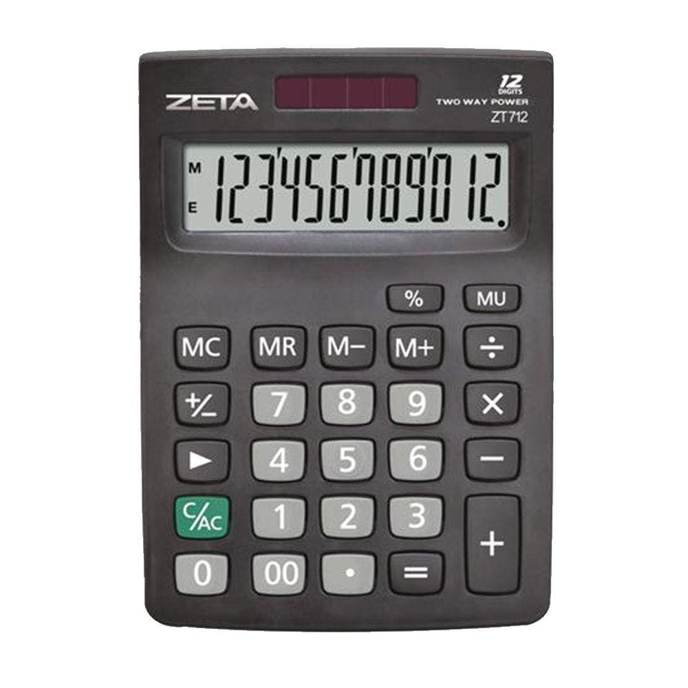 Calculadora de Mesa Zeta 12 Dígitos ZT712 7471