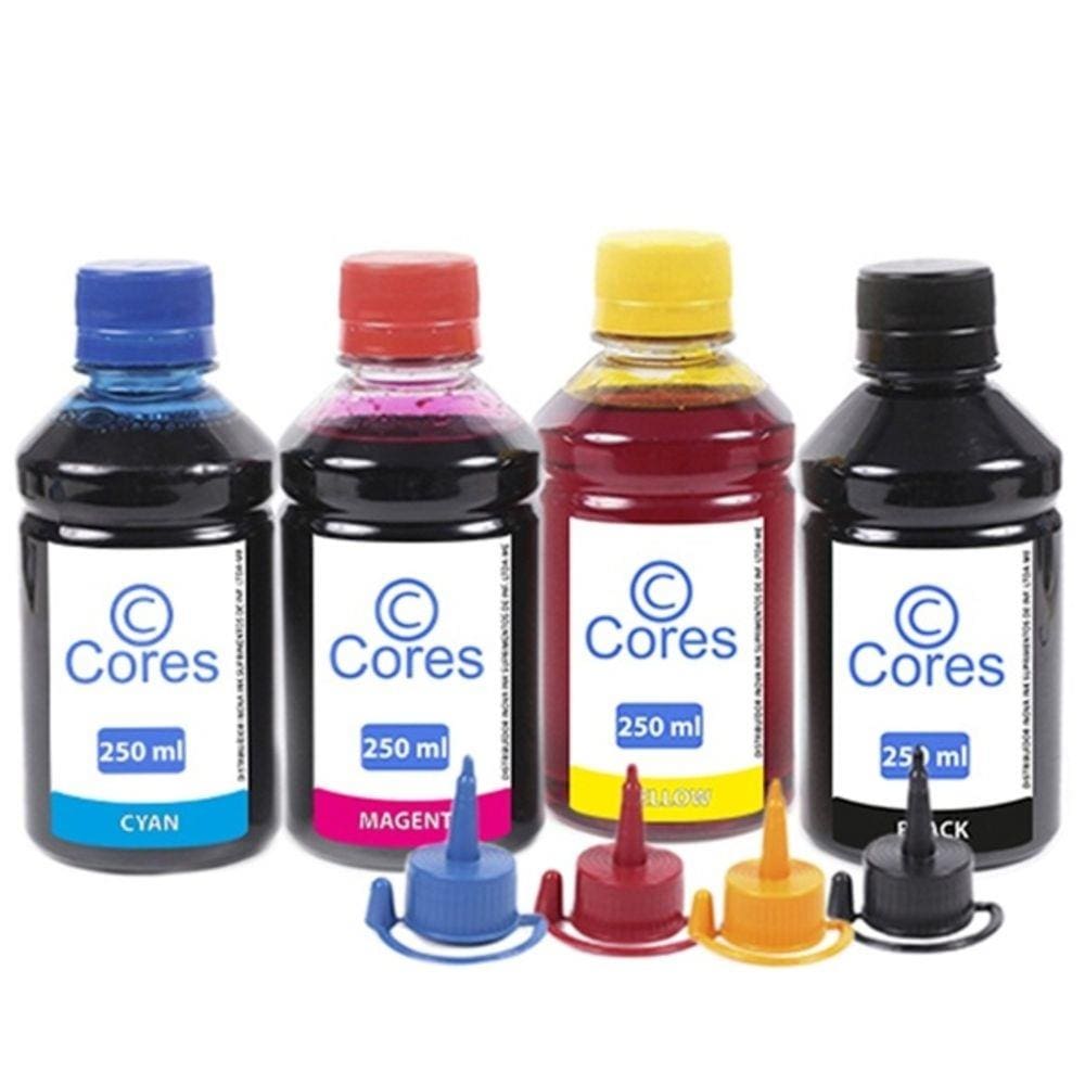 Kit 4 Tintas para Canon Maxx Tinta - G3110 250ml Cores