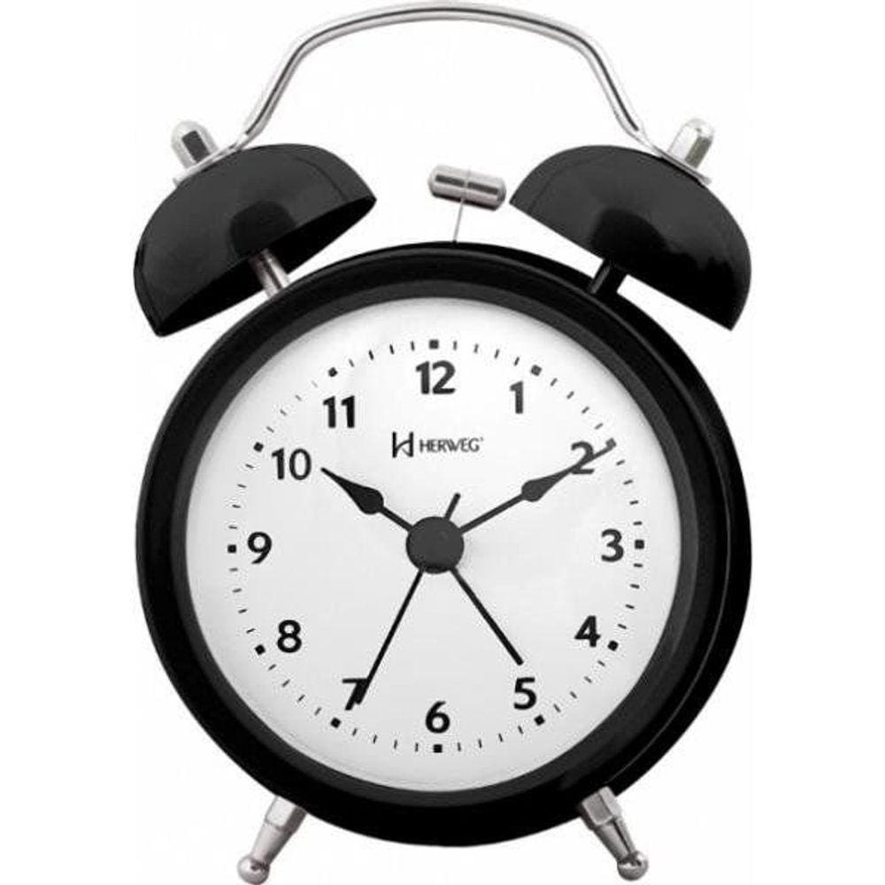 Despertador Quartz Herweg Ref: 2707-034 Preto