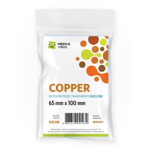 Shields Sleeves Copper 65 X 100mm Meeple Virus 100 unidades
