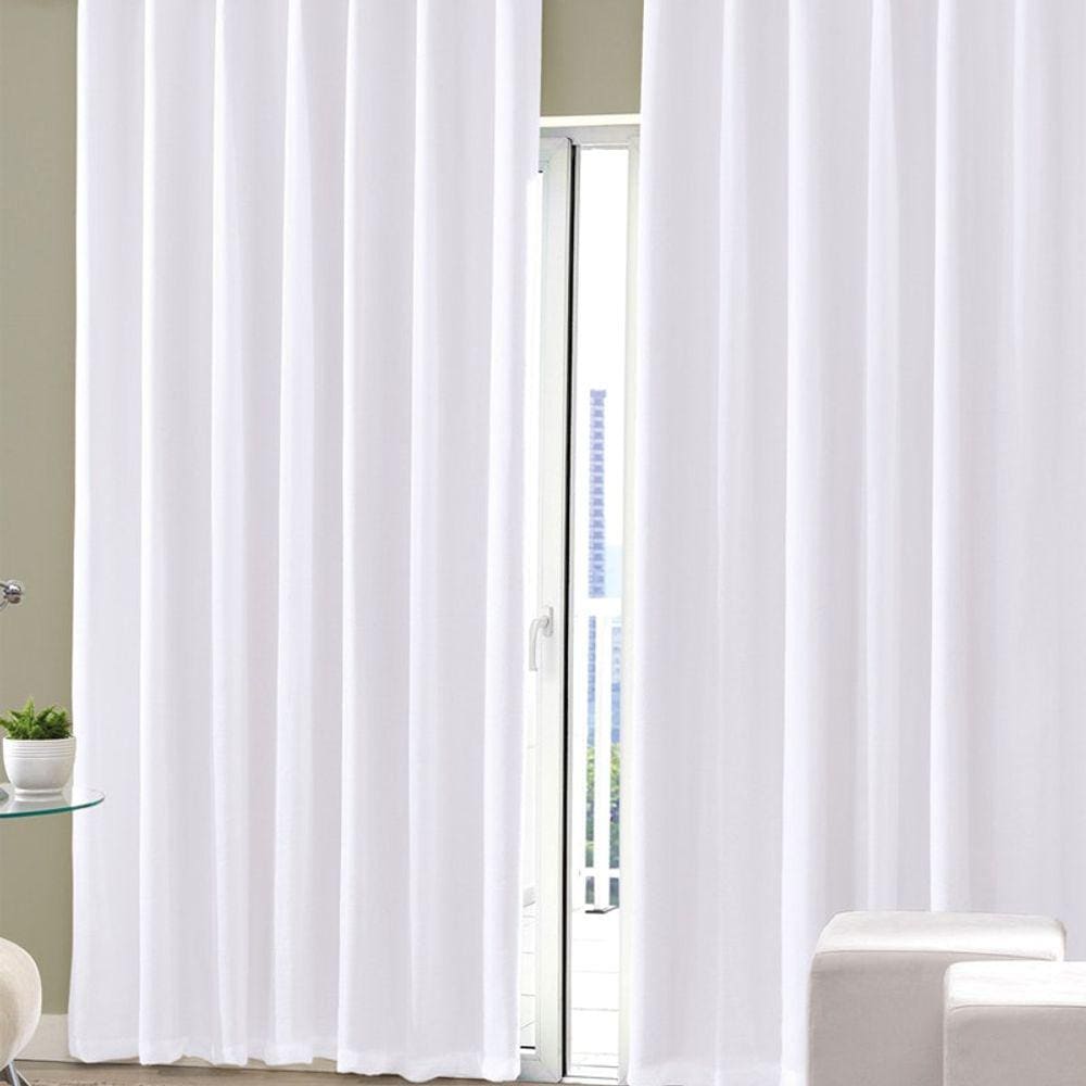 Cortina Corta Luz Vida Pratika Blackout 200 x 140 Branco