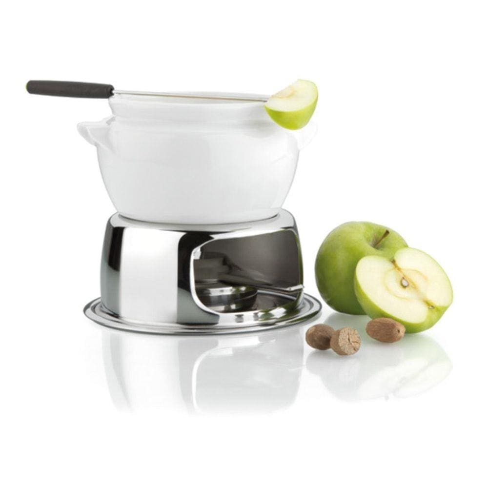 Conjunto Fondue De Cerâmica Ideal Para Frutas Doces 1,1 L
