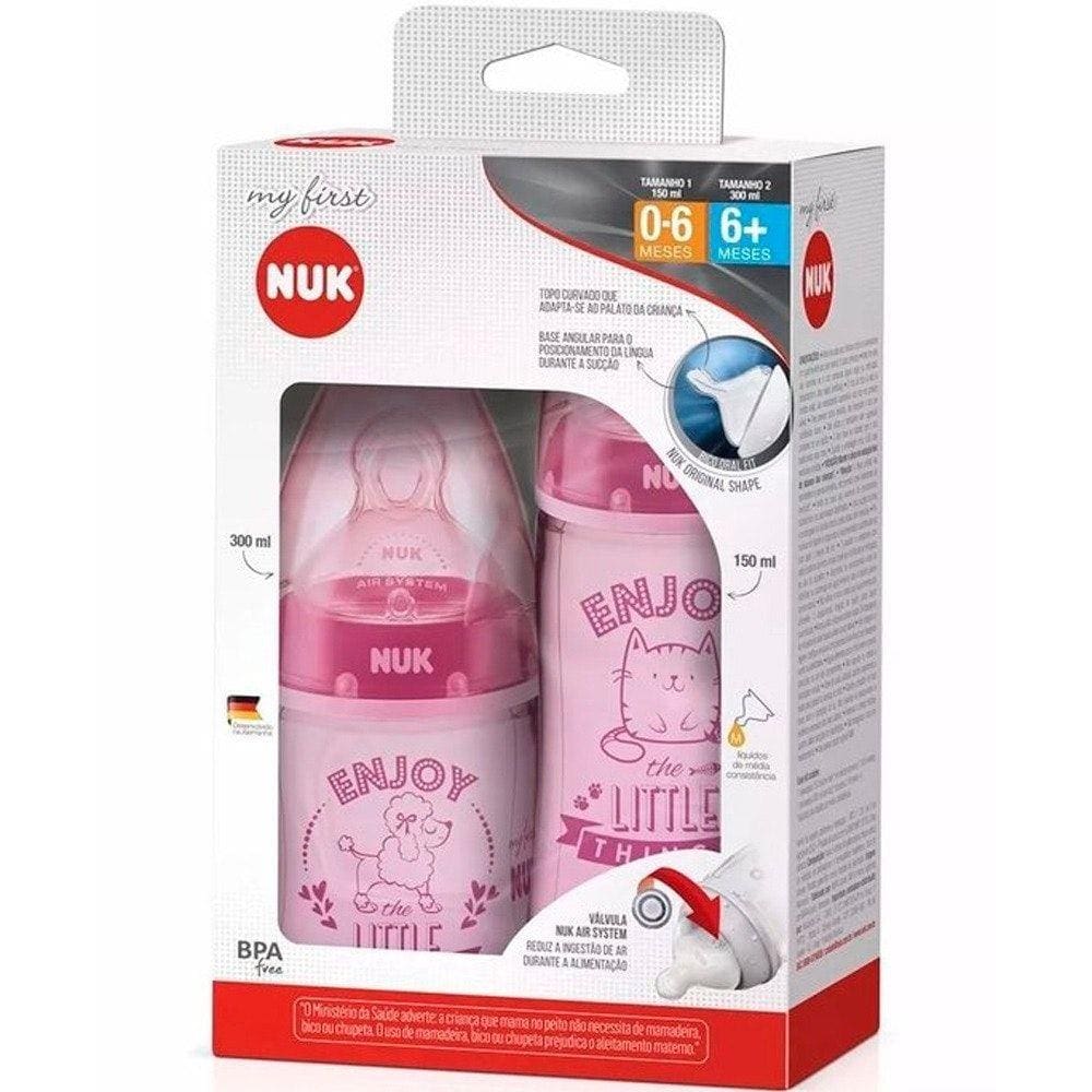 Kit Mamadeira My First NUK 150ml e 300ml Girls