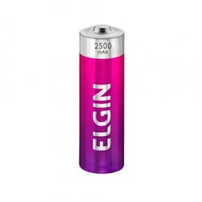 Pilha Recarregável Elgin AA 2500 mAh - 2 Unidades