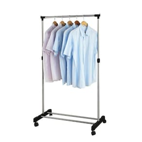 Arara Roupas Reforçada Aço Inox Altura Regulavel Com Rodas