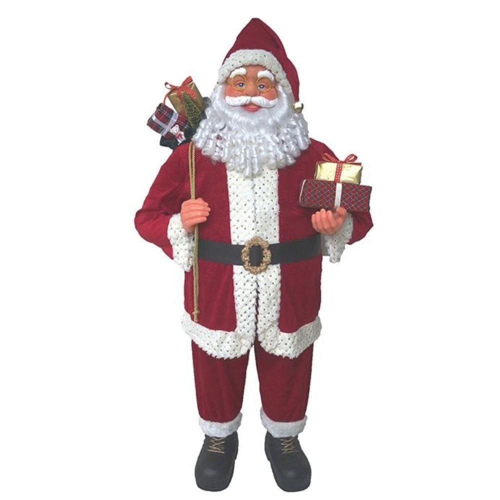 Boneco Papai Noel 60cm Modelo tradicional Decoração Natal