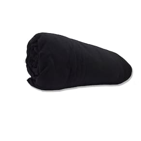 Lençol Avulso Com Elástico Casal Malha Penteada Preto