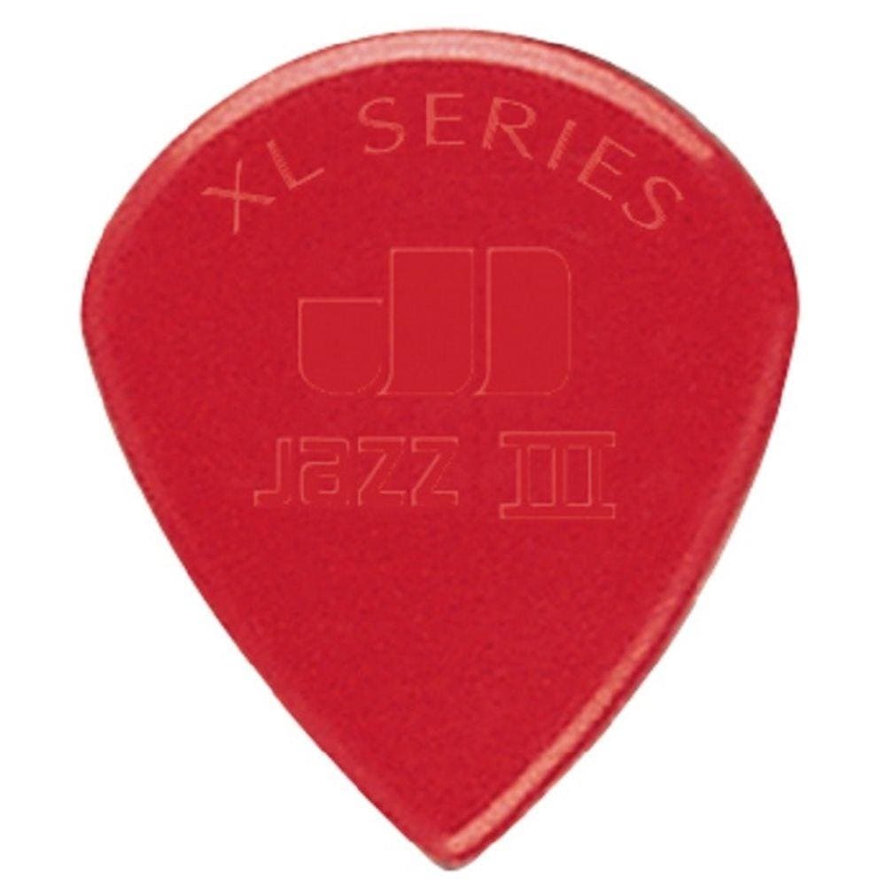 Palheta Nylon Jazz Iii Vermelha Pacote Com 24 Dunlop