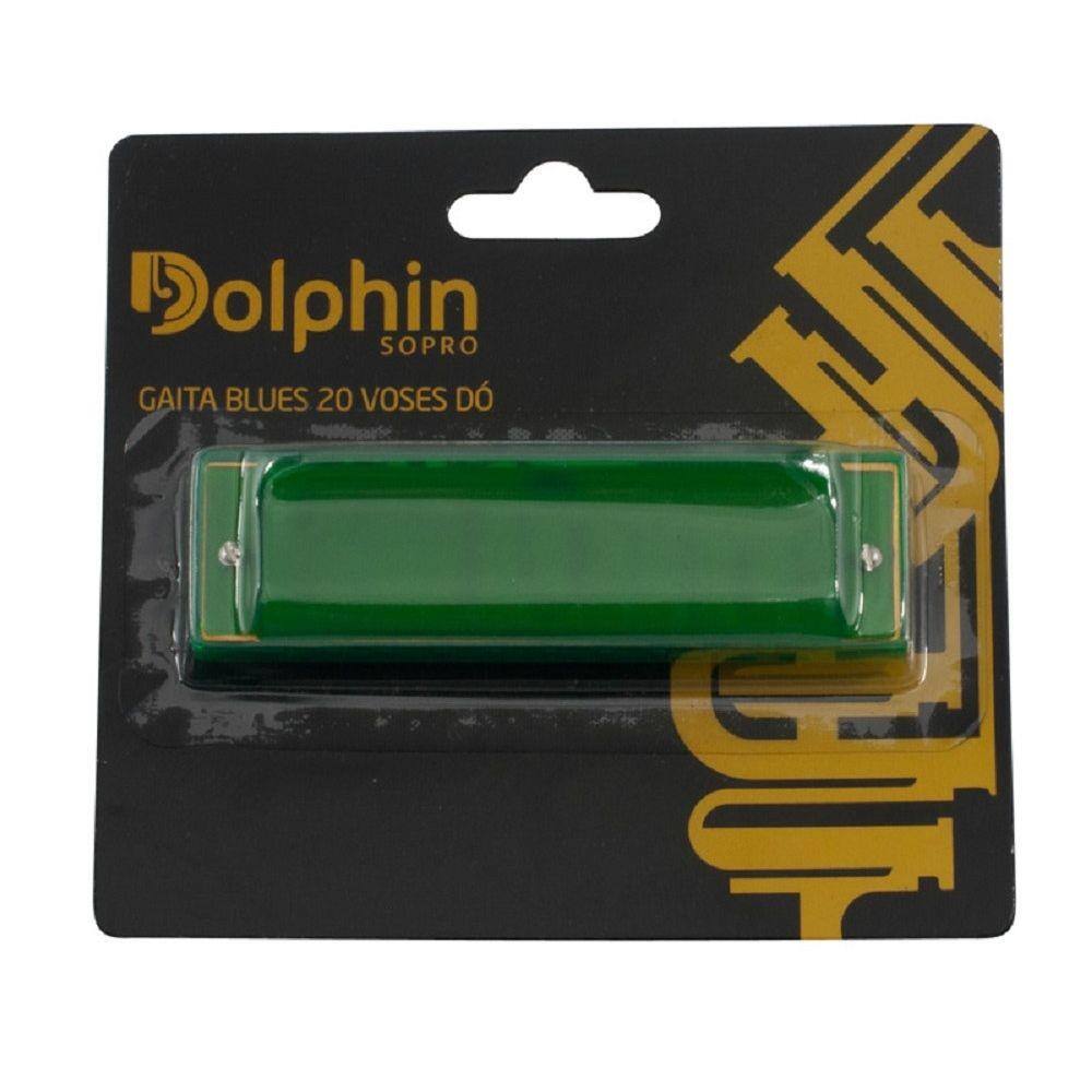 Gaita Blues 20 Vozes Do Corpo Plástico Cor Sortidas Dolphin