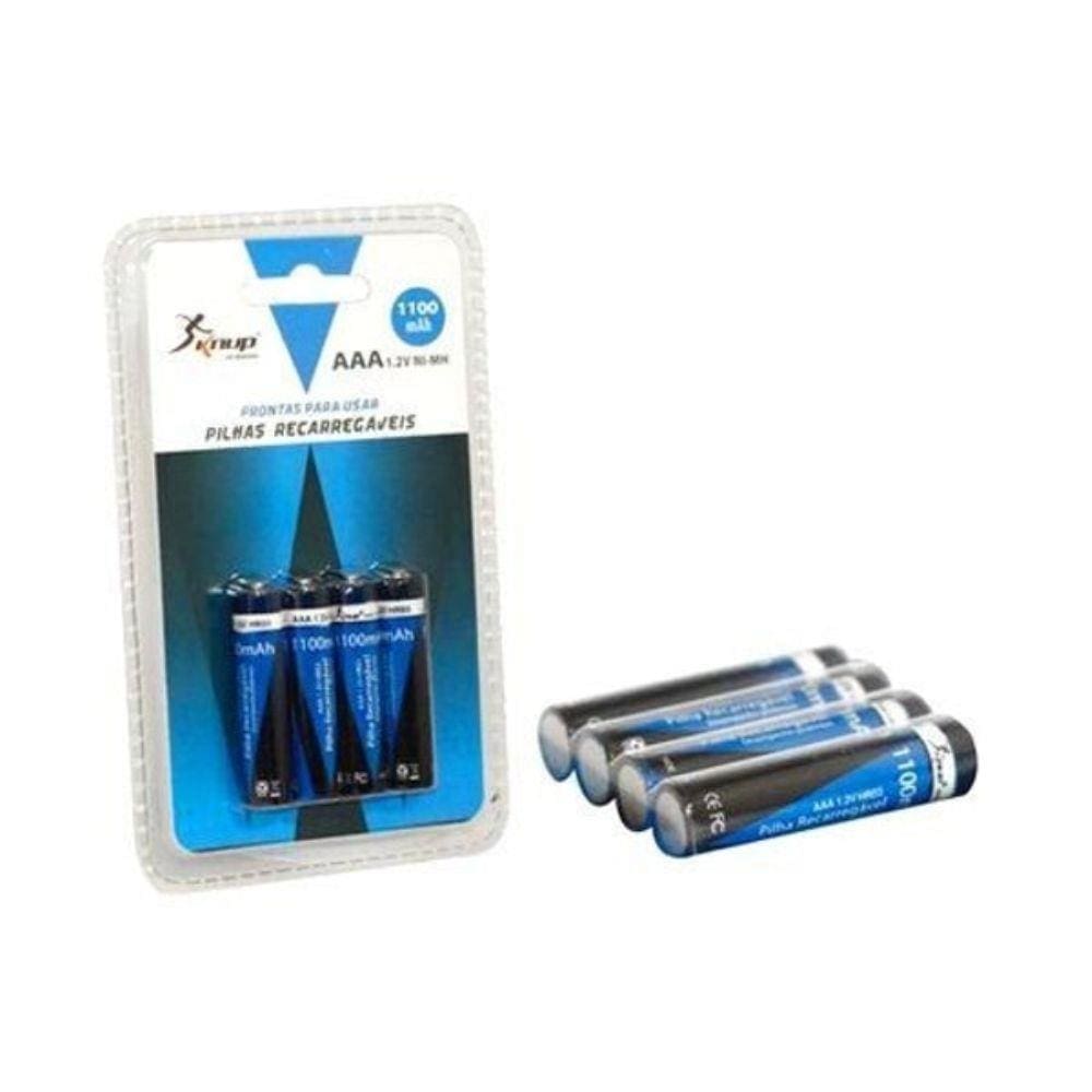 Pilha Recarregavel AAA 1100MAH 1.2V NI-MH KNUP