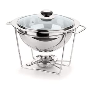 Panela Com Rechaud 3 Litros Com 4 Peças Todo De Aço Inox