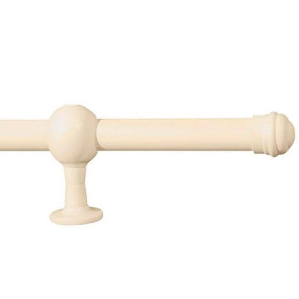 Kit varão de cortina simples 2m 19mm cores BEGE