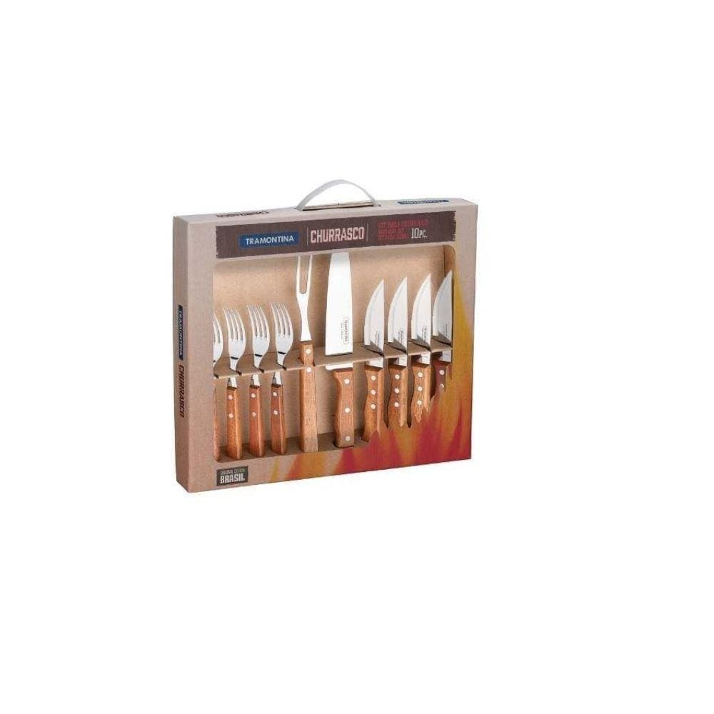 Jogo Para Churrasco 10 Peças Tramontina 22399/037