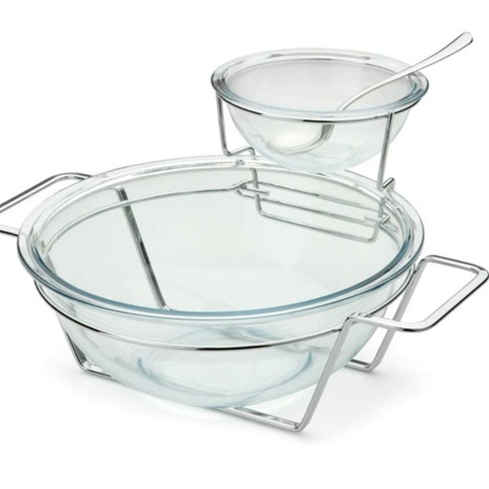 Serviço para salada linha Andrea 5 peças Forma Inox