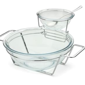 Serviço para salada linha Andrea 5 peças Forma Inox