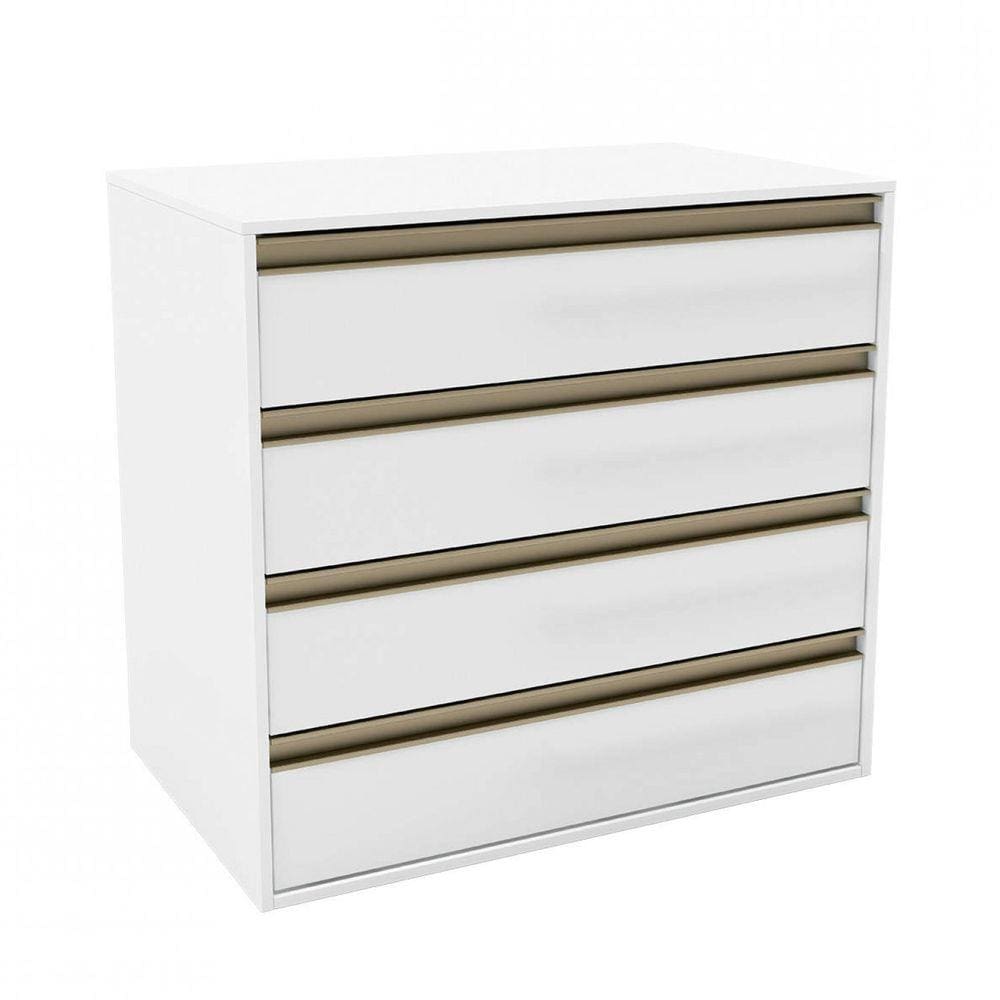 Cômoda 4 Gavetas Pux Belmax Branco