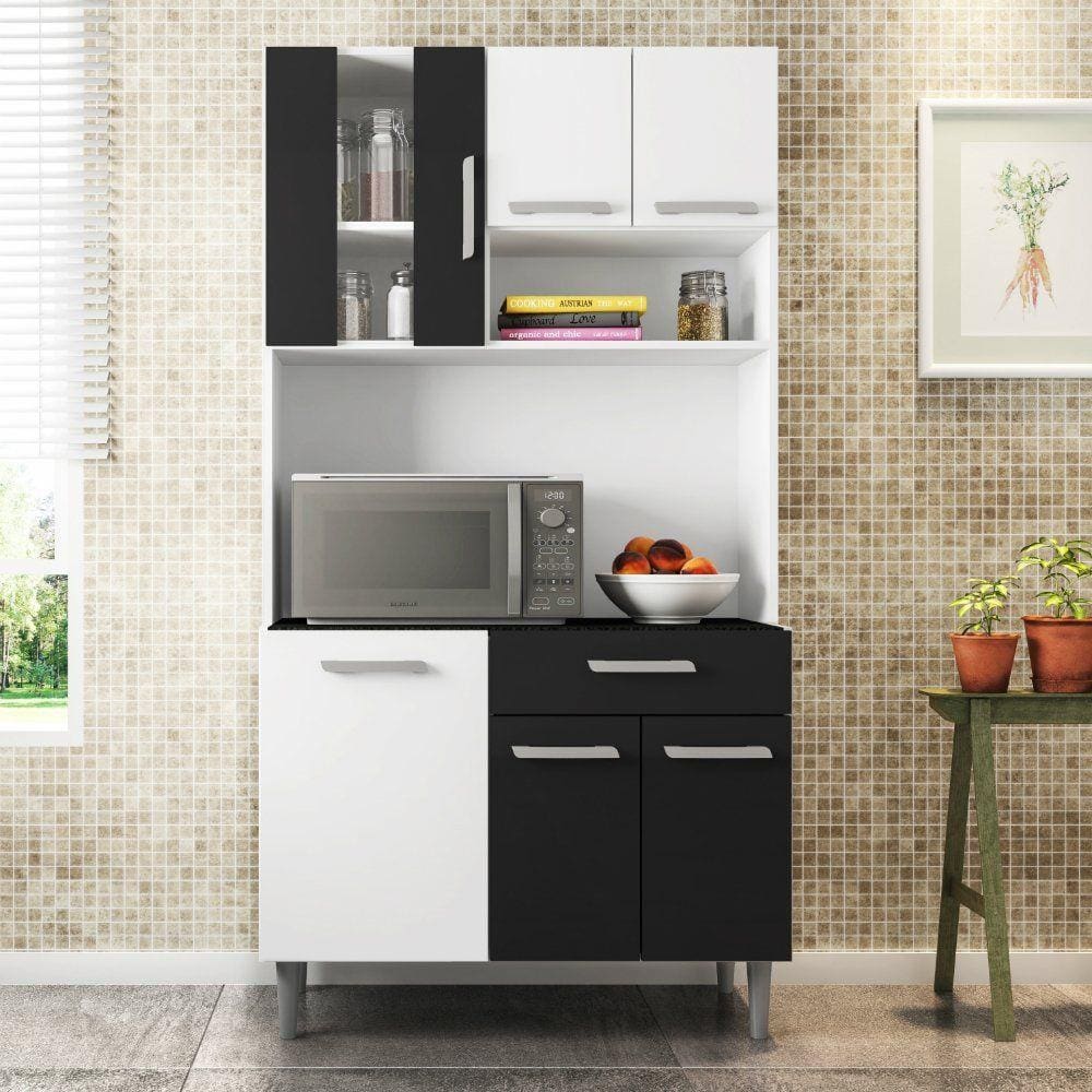 Cozinha Compacta - Kit Carol 6 Portas 1 Gaveta