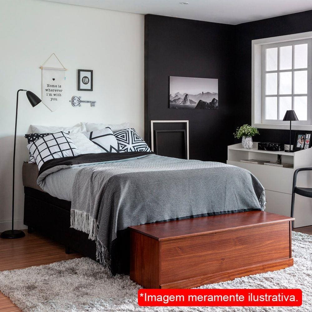 Base Para Cama Box Casal Orthopedic (28x138x188) Palha