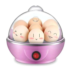 Cozedor a Vapor Elétrico Cozinhar Ovo Egg Cooker 110v Rosa