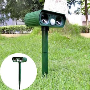 Repelente Solar Ultrassônico De Animais E Pragas Jardim Pombos Ratos Gambas