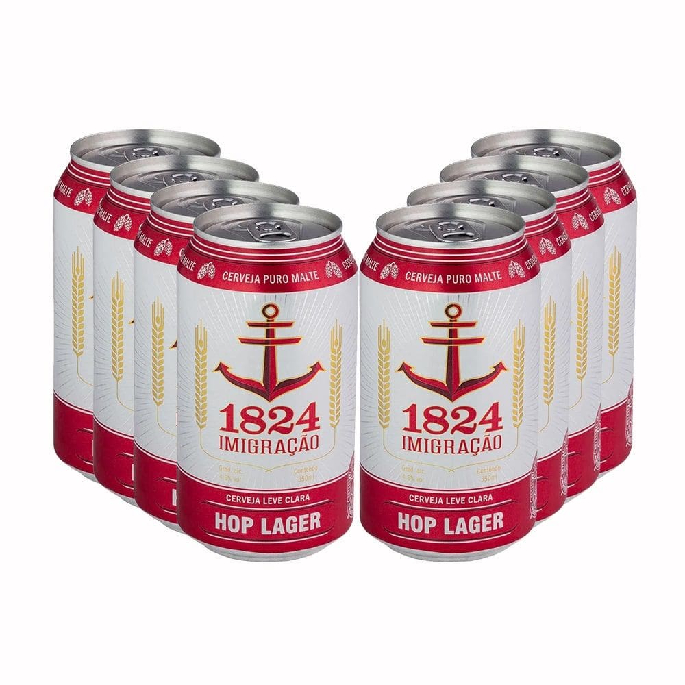 Pack 8 Imigração Hop Lager 350ml lata
