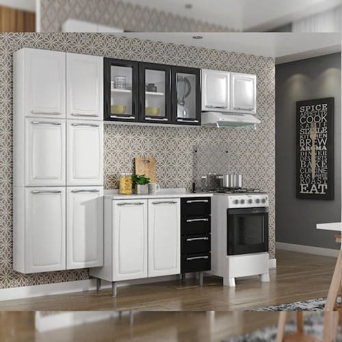 Cozinha Itatiaia Criativa Compacta 4 Pecas - Branco Menor preço em Cozinha Itatiaia Criativa Compacta 4 Pecas - Branco