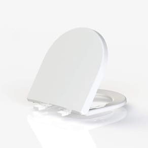 Assento Sanitário em Resina Termofixa para as Louças Riviera Smart Soft Close Tupan Branco