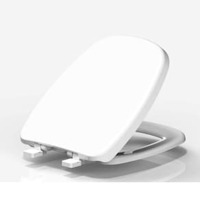 Assento Sanitário Termofixo Quadrado Esmaltado Tupan Branco