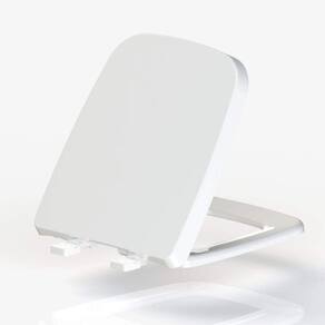 Assento Sanitário Termofixo Quadrado Esmaltado Tupan Branco
