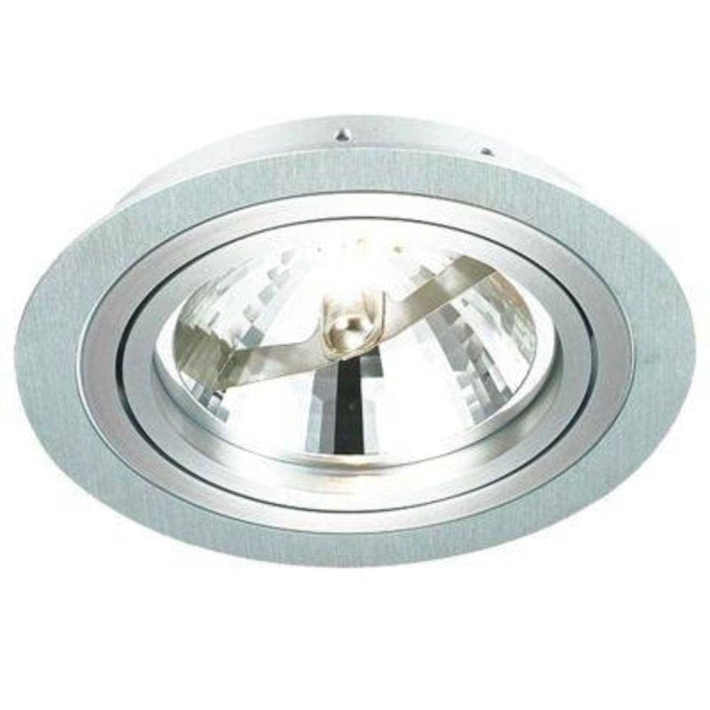 Spot Embutido Redondo Ecco AR111 6,5cmx17cm Bella Iluminação Alumínio Escovado