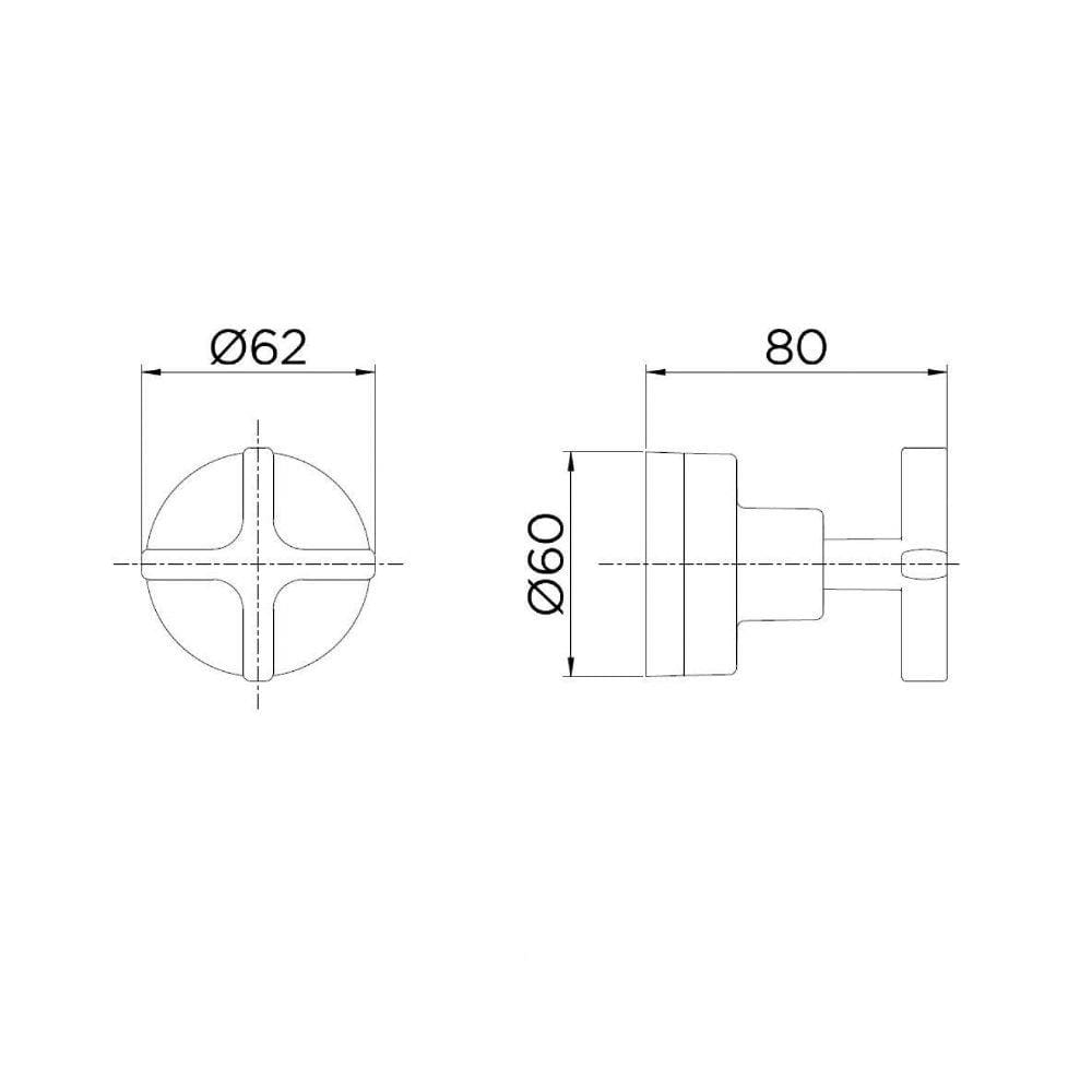 Acabamento para Registro Deca e Similares de 1/2", 3/4" e 1" Invicta Docol Cromado