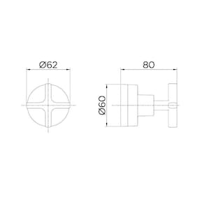 Acabamento para Registro Deca e Similares de 1/2", 3/4" e 1" Invicta Docol Cromado