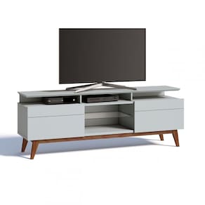 Rack pata TV até 60 Polegadas 2 Gavetas Classic Mais 1.8 Imcal Branco Acetinado