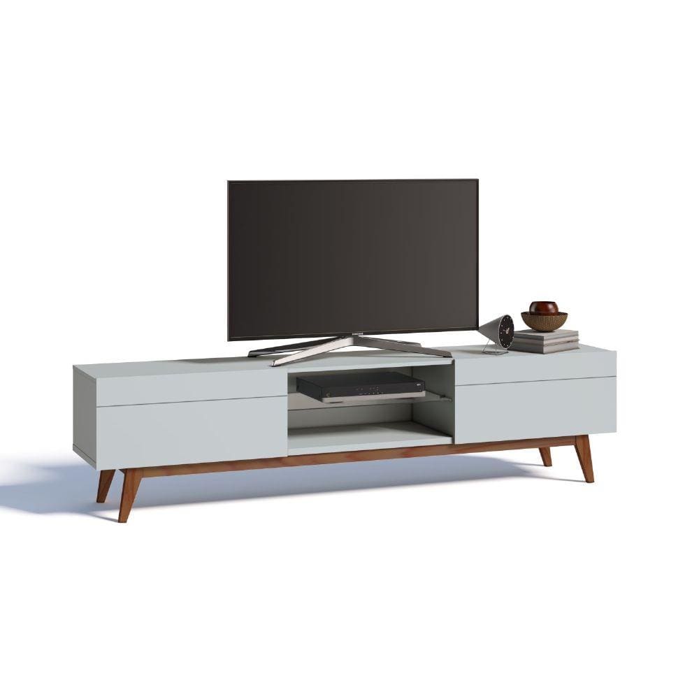 Rack para TV até 60 Polegadas 2 Gavetas Classic Imcal Branco Acetinado