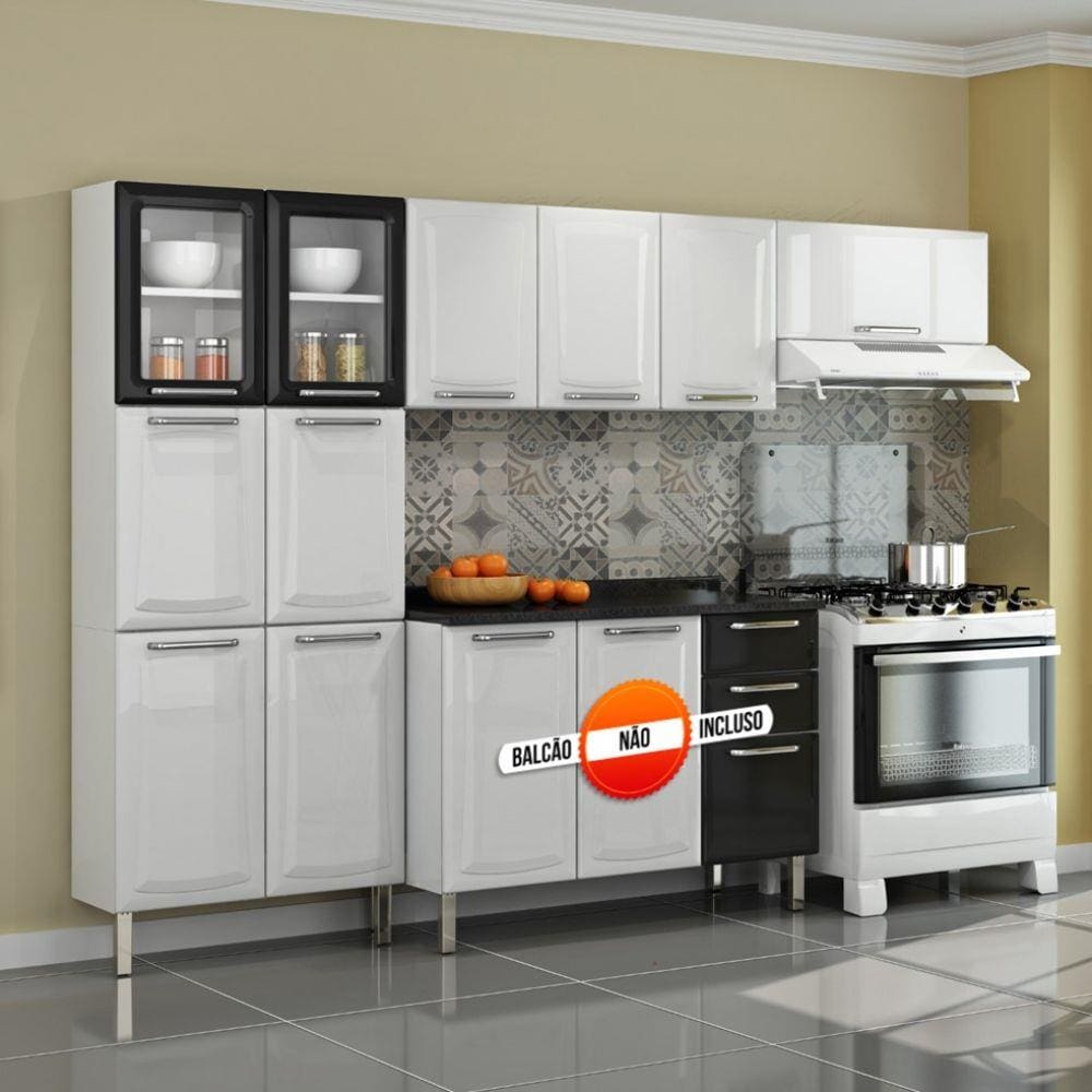 Cozinha Itatiaia Tarsila Compacta 3 Peças 2 Vidros