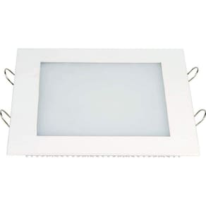 Painel LED Quadrado de Embutir 24W Lux Bivolt Taschibra 3000K Luz Amarela
