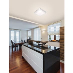 Painel LED Quadrado de Sobrepor 18W Lux Bivolt Taschibra 6500K Luz Branca