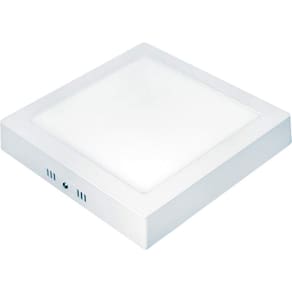Painel LED Quadrado de Sobrepor 6W Lux Bivolt Taschibra 6500K Luz Branca