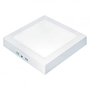 Painel LED Quadrado de Sobrepor Lux Bivolt Taschibra 3000K Luz Amarela