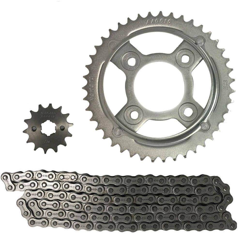 Kit Relação Honda Cg Titan Fan 125 2000 A 2008 Nakata Coroa Corrente e Pinhão TM10125
