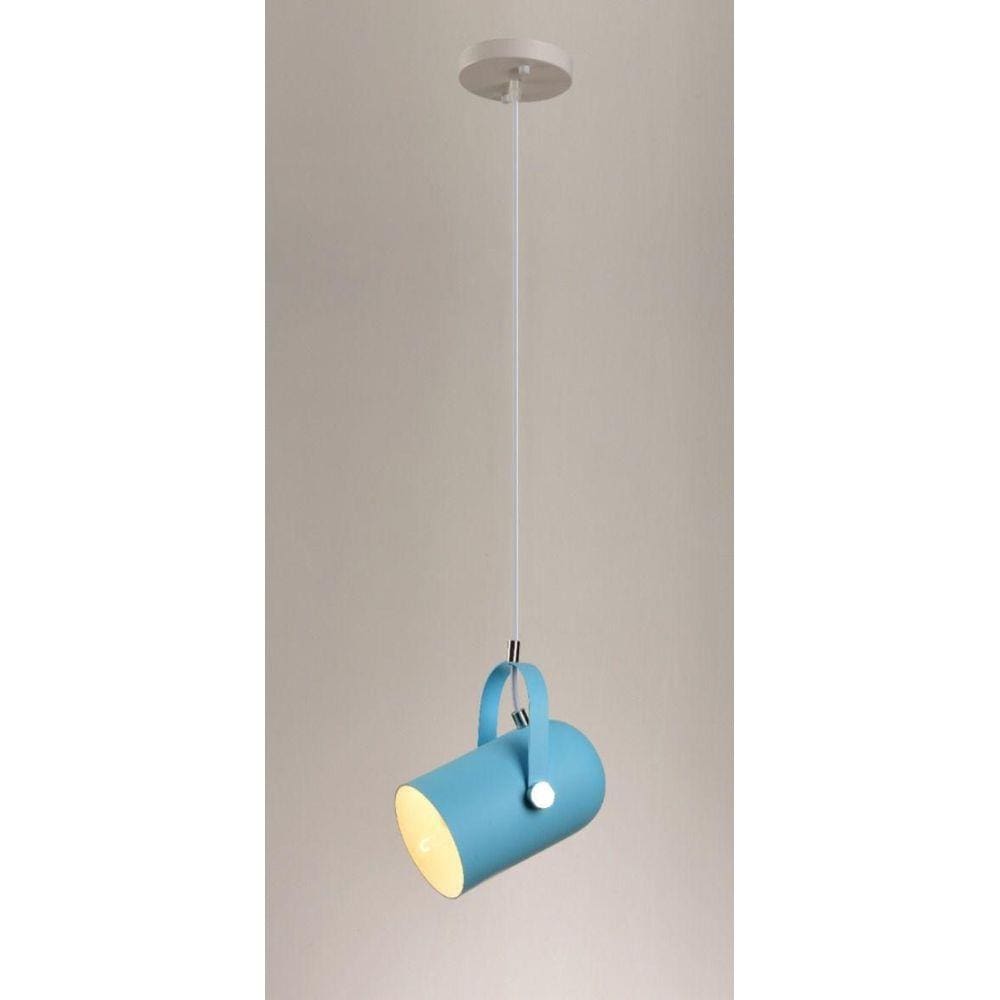 Lustre Pendente Stage Pelegrin PEL-065 Metal Azul