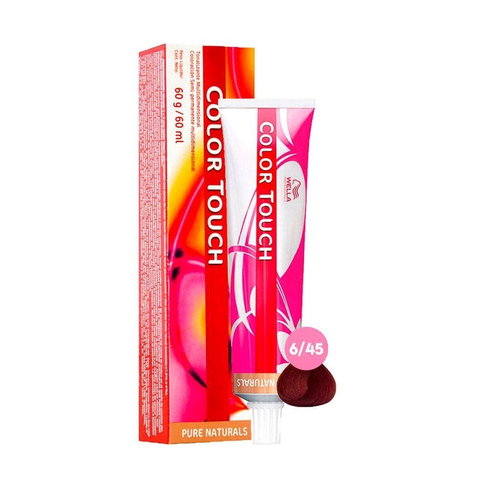 Wella Professionals Color Touch 6/45 Louro Escuro Vermelho Acaju - Tonalizante 60ml