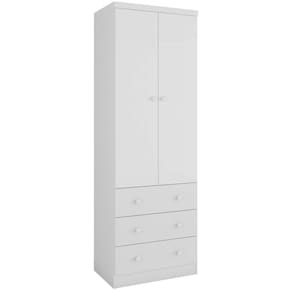 Guarda Roupa 2 Portas 3 Gavetas Smim Peroba