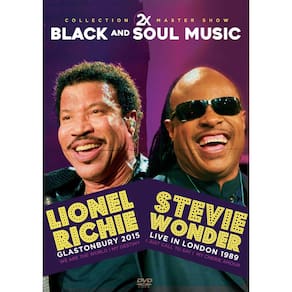 DVD 2x Black and Soul Music Lionel Ritchie e Stevie Wonder