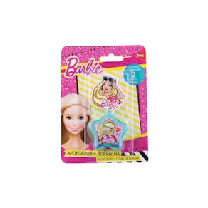 Apontador + Borracha Barbie