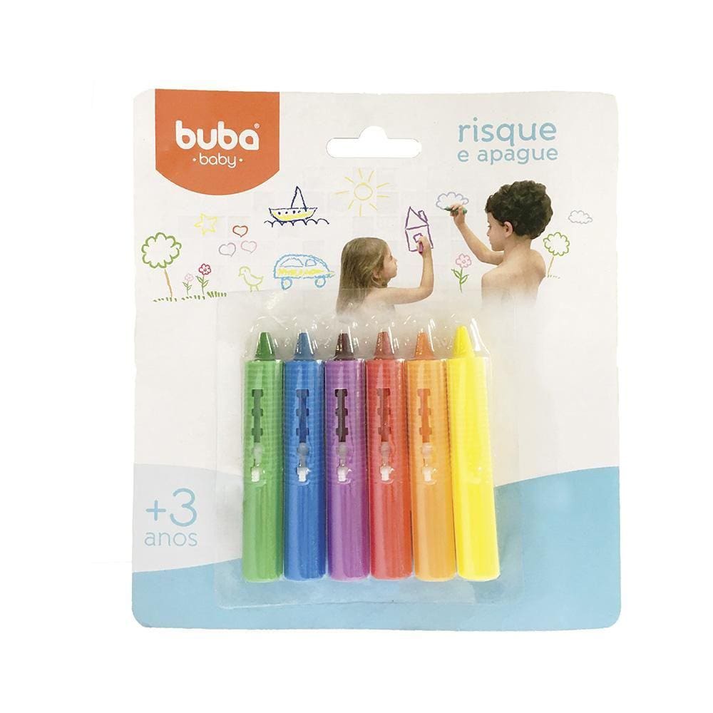 Risque E Apague Para Banho Buba Colorido 3+ - 7473