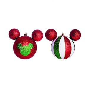 Bola Natal Mickey Disney P/Pendurar De Árvore De Natal 6Pçs